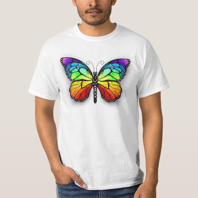 Rainbow butterfly Monarch T-Shirt (Front)