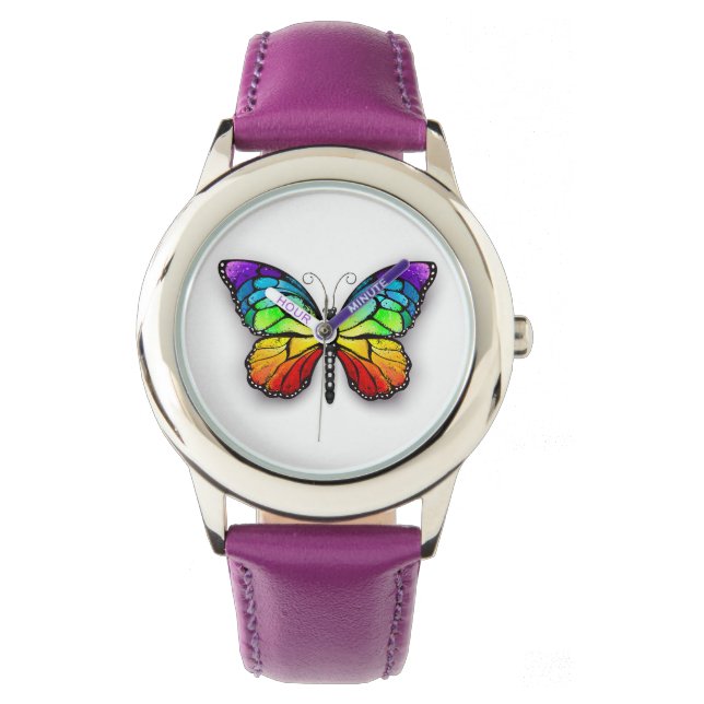 Rainbow butterfly Monarch Watch (Front)