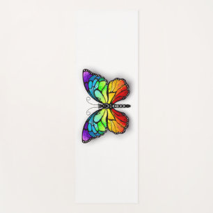 Rainbow butterfly Monarch Yoga Mat