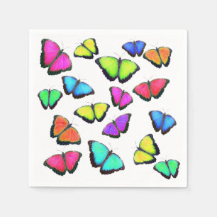 Rainbow Butterfly Napkin