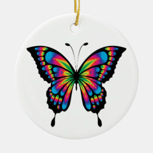 rainbow butterfly ornament