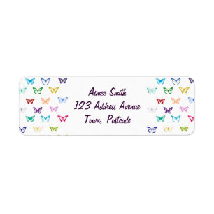 Rainbow butterfly pattern