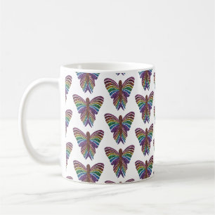 Rainbow Butterfly (pattern) - Classic Mug