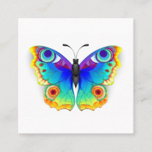 Rainbow Butterfly Peacock Eye Appointment Card