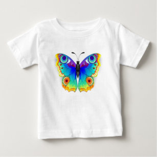 Rainbow Butterfly Peacock Eye Baby T-Shirt