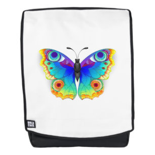 Rainbow Butterfly Peacock Eye Backpack