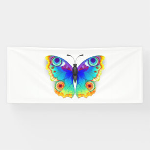 Rainbow Butterfly Peacock Eye Banner