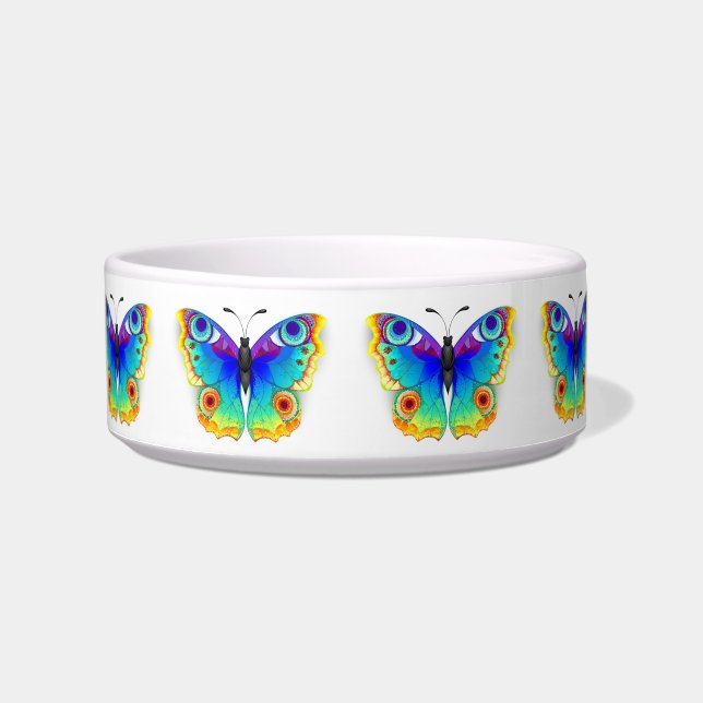 Rainbow Butterfly Peacock Eye Bowl (Front)