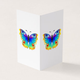 Rainbow Butterfly Peacock Eye Business Card