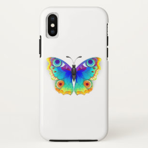 Rainbow Butterfly Peacock Eye iPhone X Case