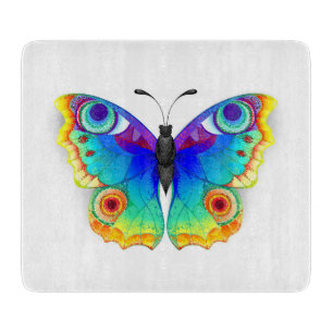Rainbow Butterfly Peacock Eye Cutting Board