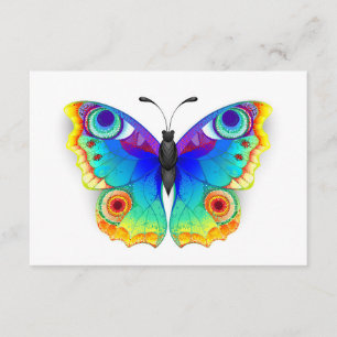Rainbow Butterfly Peacock Eye Enclosure Card