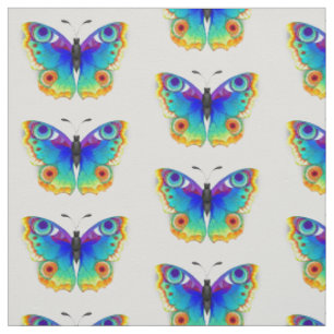 Rainbow Butterfly Peacock Eye Fabric