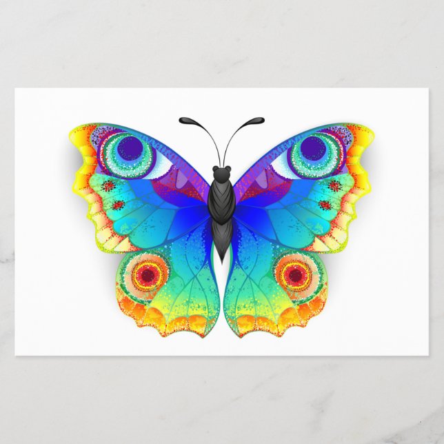 Rainbow Butterfly Peacock Eye Flyer (Front)