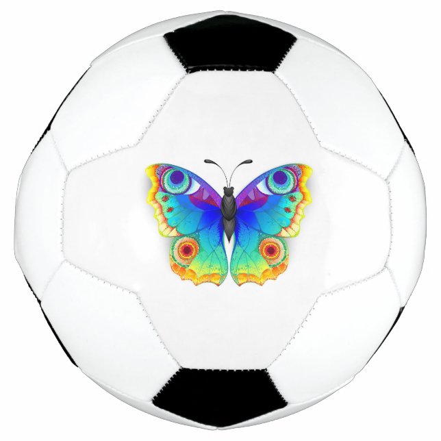 Rainbow Butterfly Peacock Eye Football (Front)