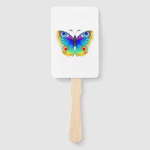 Rainbow Butterfly Peacock Eye Hand Fan