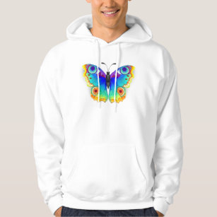 Rainbow Butterfly Peacock Eye Hoodie