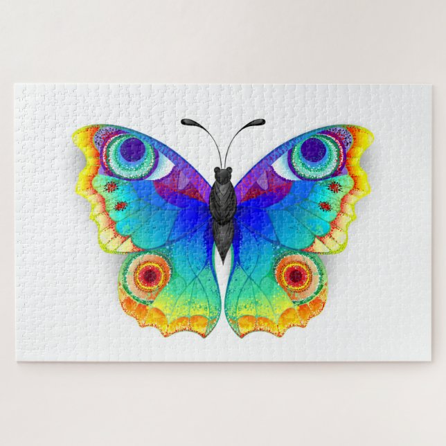Rainbow Butterfly Peacock Eye Jigsaw Puzzle (Horizontal)