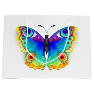Rainbow Butterfly Peacock Eye Large Gift Bag