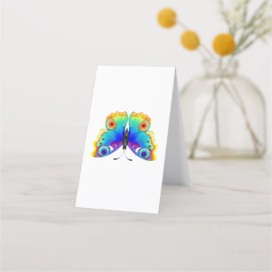 Rainbow Butterfly Peacock Eye Loyalty Card