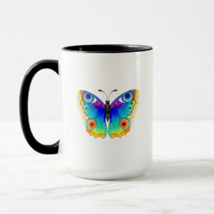 Rainbow Butterfly Peacock Eye Mug