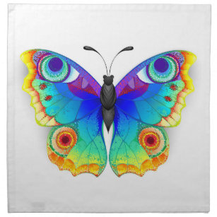 Rainbow Butterfly Peacock Eye Napkin