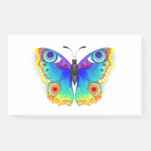 Rainbow Butterfly Peacock Eye Post-it Notes