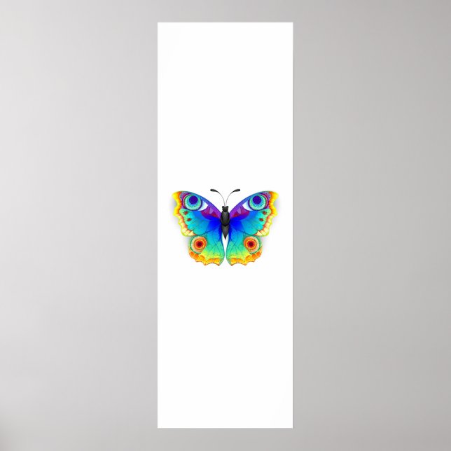 Rainbow Butterfly Peacock Eye Poster (Front)