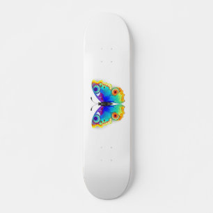 Rainbow Butterfly Peacock Eye Skateboard