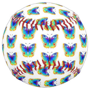 Rainbow Butterfly Peacock Eye Softball