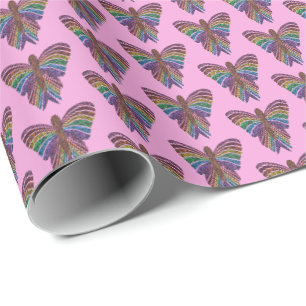 Rainbow Butterfly (pink) - Wrapping Paper