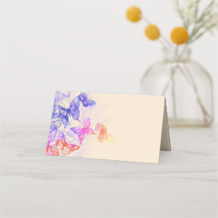 Rainbow Butterfly Placecards