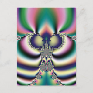 Rainbow Butterfly Postcard