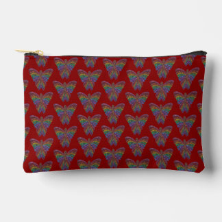 Rainbow Butterfly (red) - Accessories Pouch