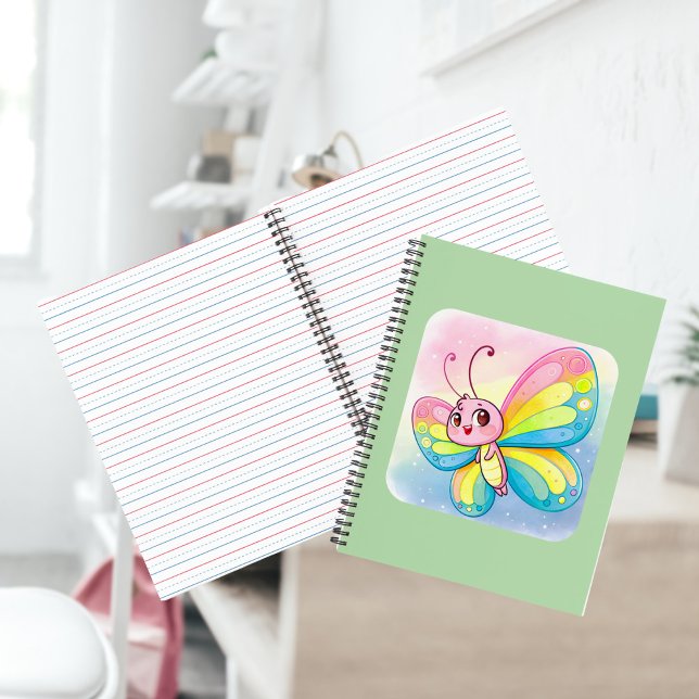 Rainbow Butterfly Spiral Notebook (Creator Uploaded)