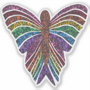 Rainbow Butterfly - Sticker