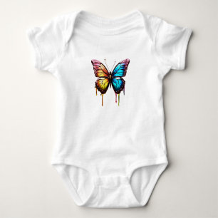 Rainbow Butterfly T-Shirt Baby Bodysuit