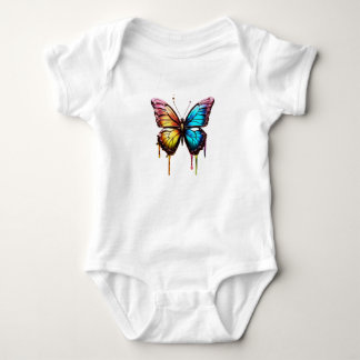 Rainbow Butterfly T-Shirt Baby Bodysuit