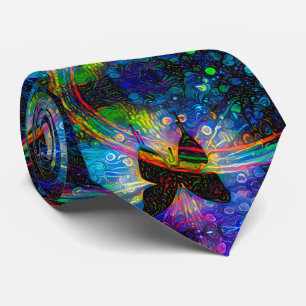 Rainbow Butterfly Tie