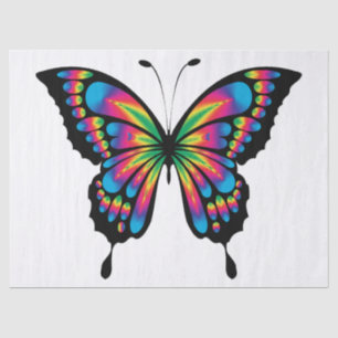 rainbow butterfly tissue paper