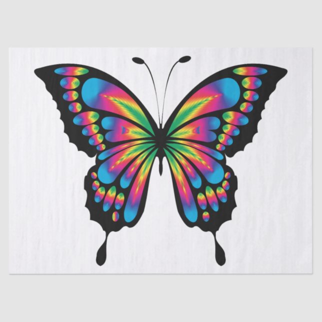 rainbow butterfly tissue paper (Front)