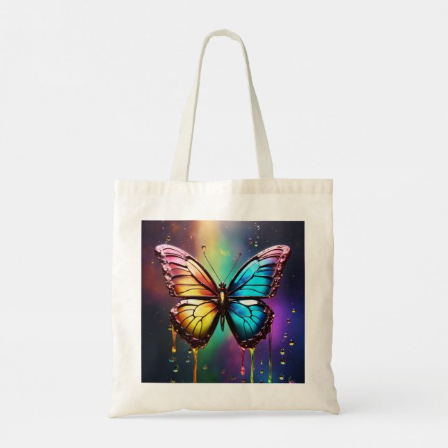 Rainbow Butterfly Tote Bag (Back)