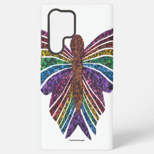 Rainbow Butterfly (white) - Samsung Phone Case