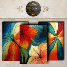 Rainbow Butterfly Wings Decoupage