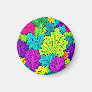 Rainbow Cabbage Leaves Pattern Magnet