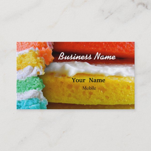 Rainbow Cake Business Card (Front)