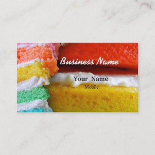 Rainbow Cake Business Card