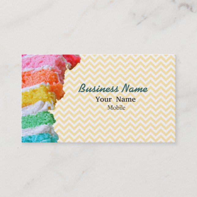 Rainbow Cake Business Card (Front)