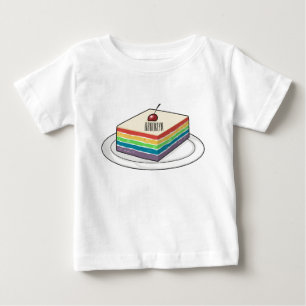 Rainbow cake cartoon illustration  baby T-Shirt