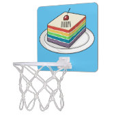 Rainbow cake cartoon illustration  mini basketball hoop (Left)